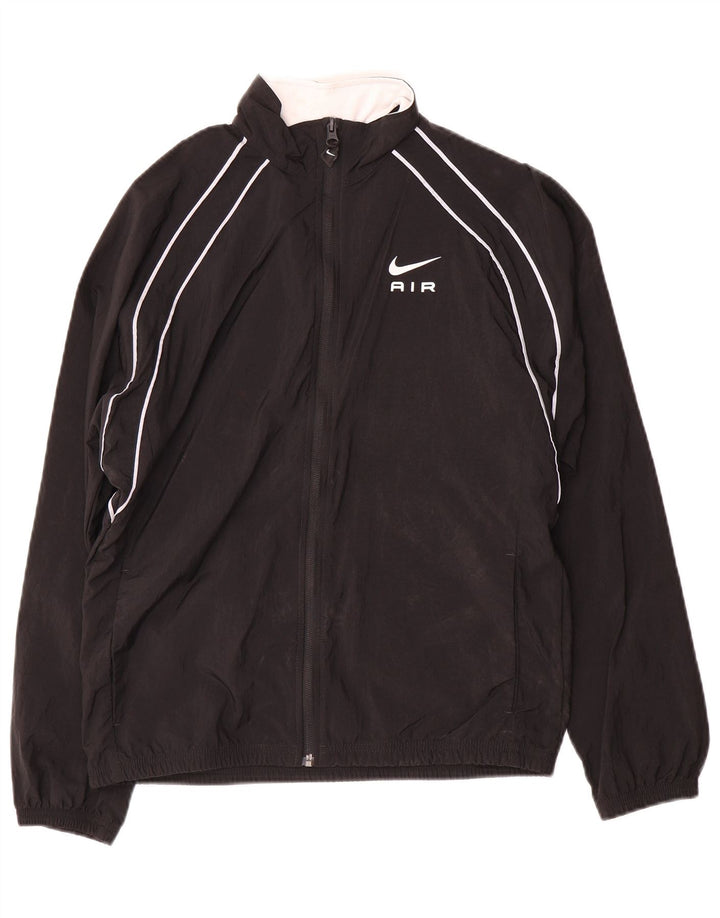 Спортивный костюм Nike для мальчиков с графическим рисунком, куртка 13–14 лет, XL, черный нейлон