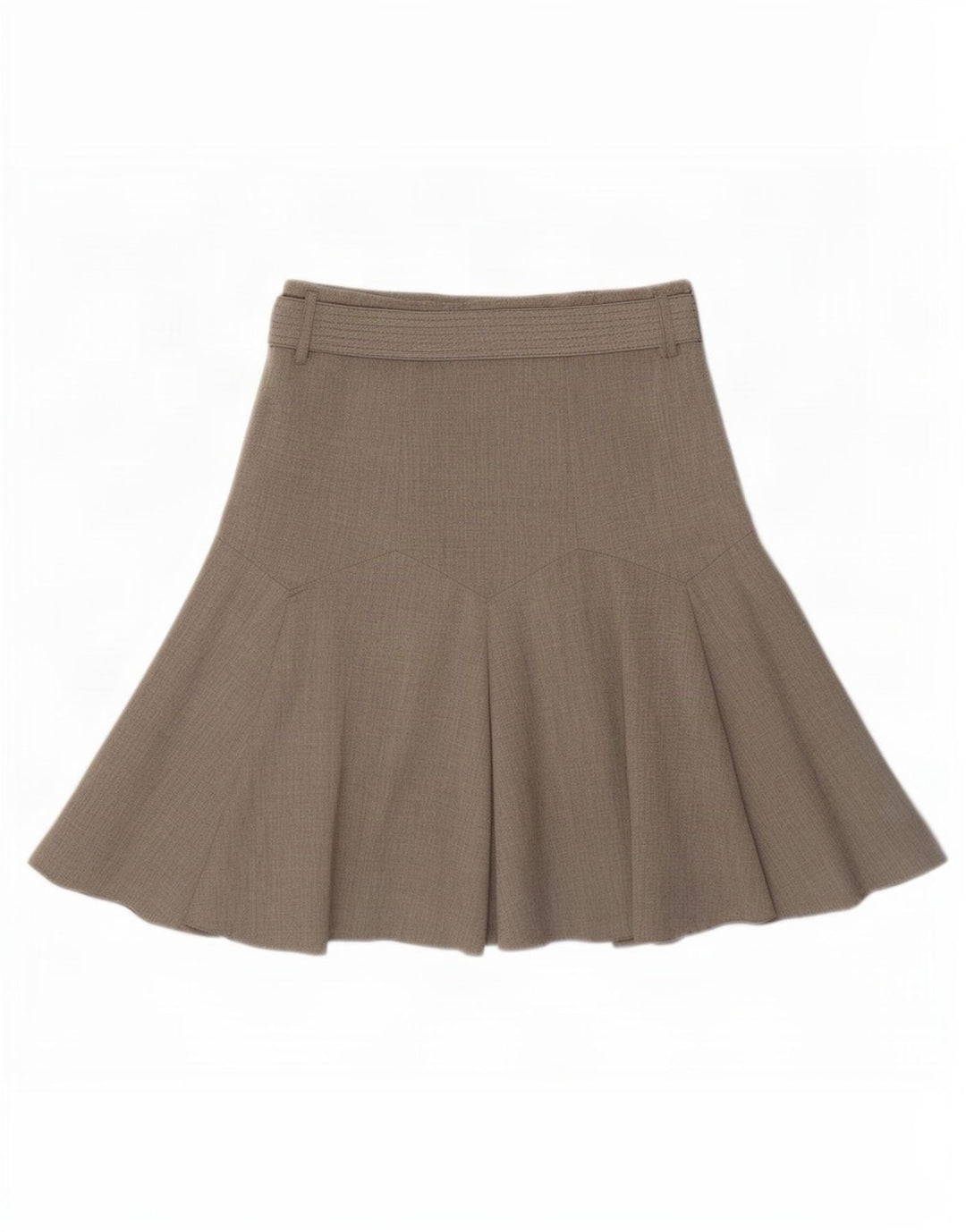 Женская расклешенная юбка Marks & Spencer UK 12 Medium W30 Бежевый полиэстер