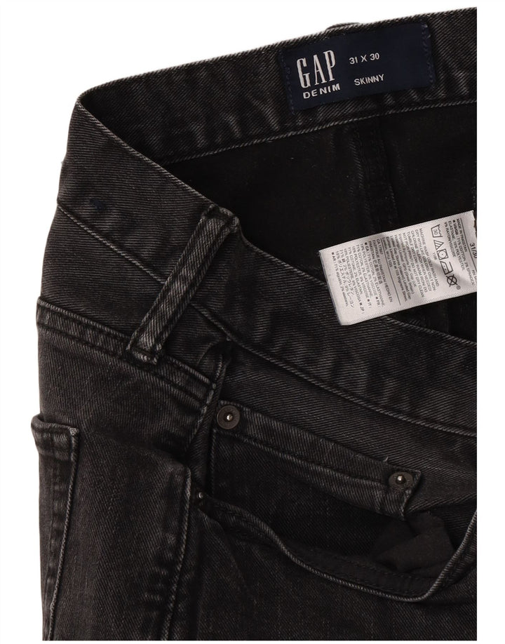 Женские джинсы скинни Gap W31 L30 Серые, хлопок