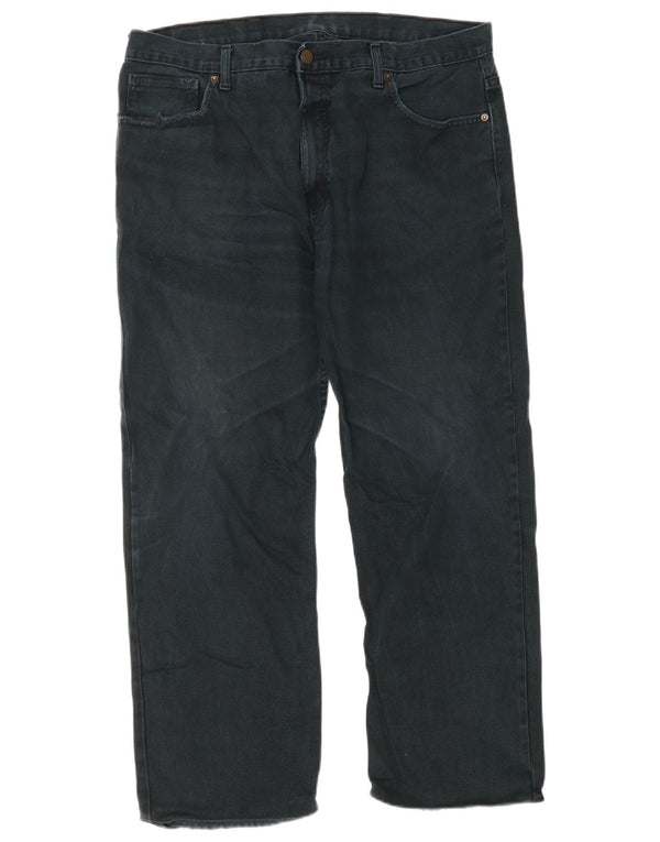 Мужские прямые джинсы Marks & Spencer W38 L29, черный хлопок