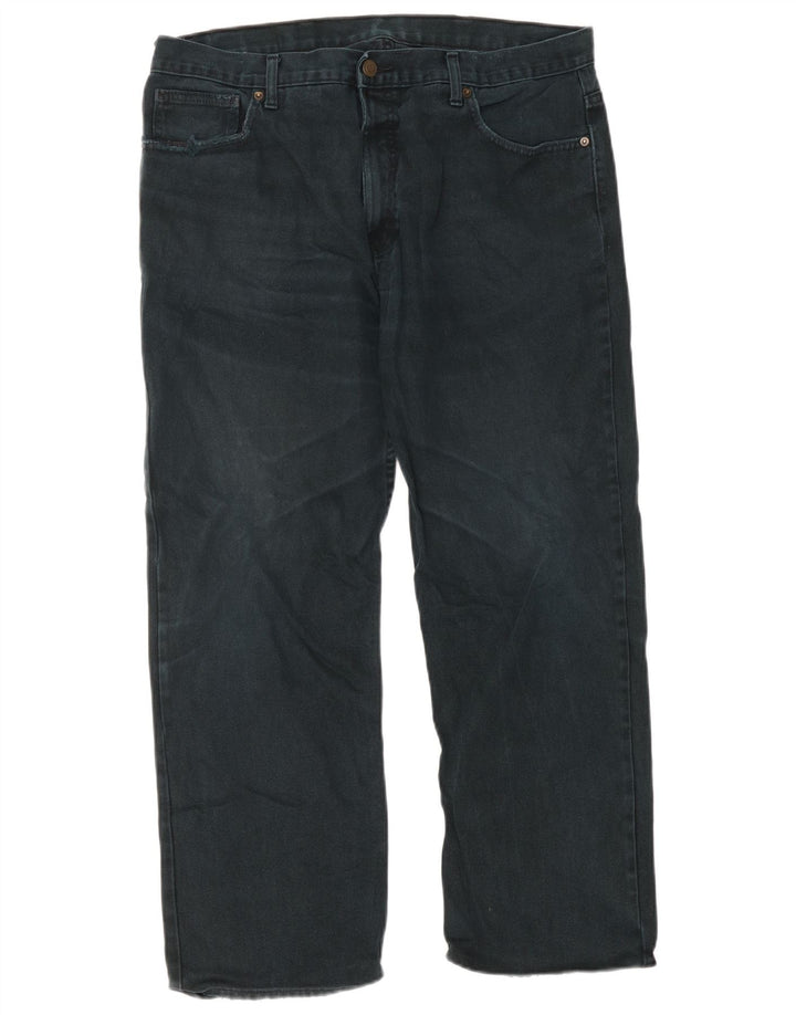 Мужские прямые джинсы Marks & Spencer W38 L29, черный хлопок