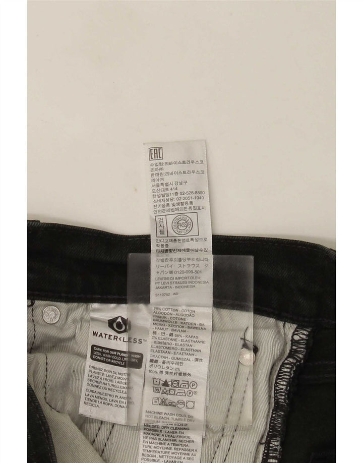 Мужские узкие джинсы Levi's W30 L32, черный хлопок