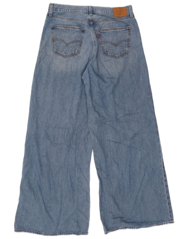 Женские широкие джинсы Levi's W28 L32, синий хлопок