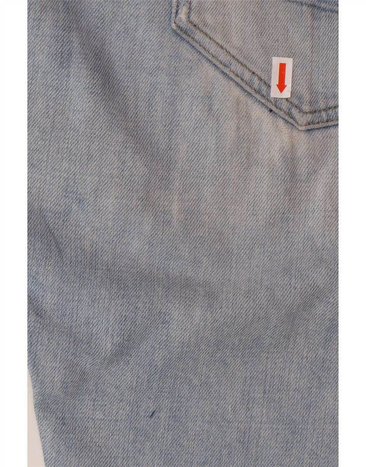 Мужские потертые узкие джинсы G-STAR W36 L32, синий хлопок