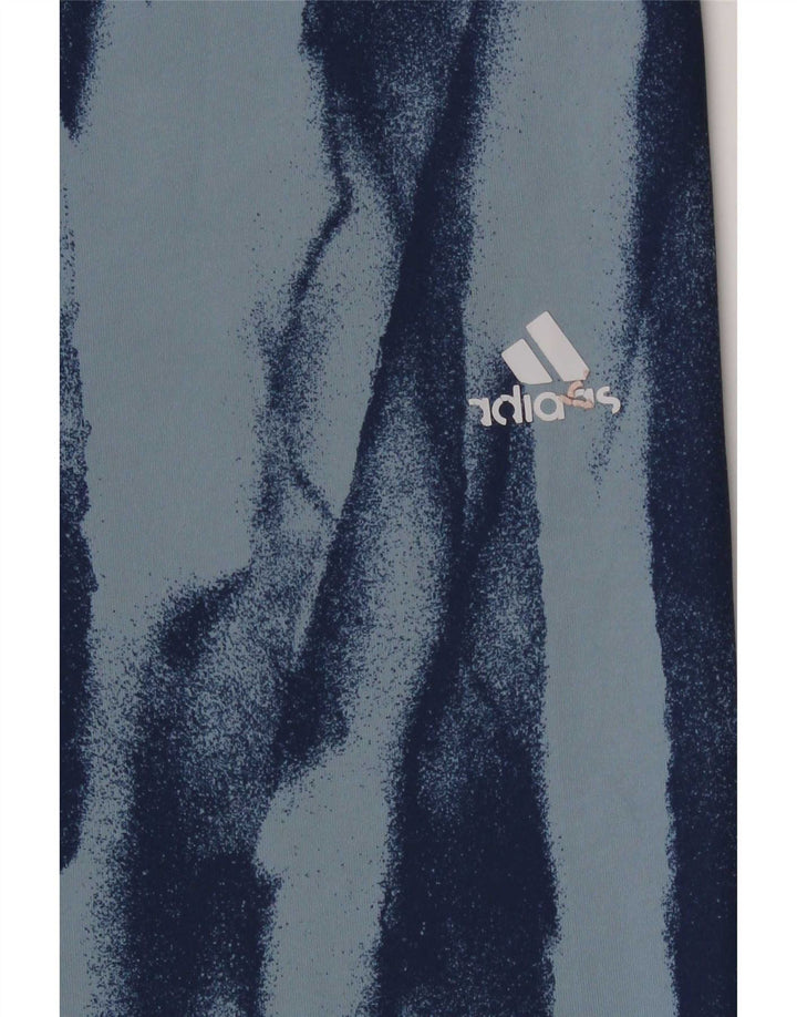 Женские леггинсы Adidas Climalite с абстрактным узором, Великобритания, 16/18, большие синие