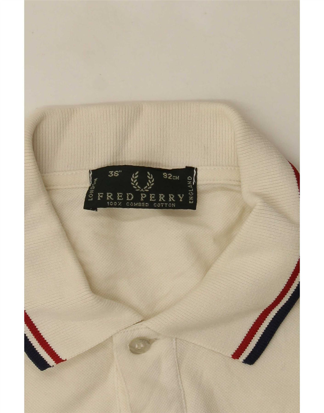 Мужская рубашка-поло с длинным рукавом Fred Perry, маленький белый хлопковый цвет