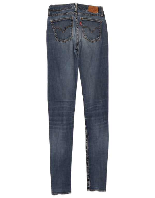 Женские джинсы суперскинни Levi's W25 L32 синие, хлопок