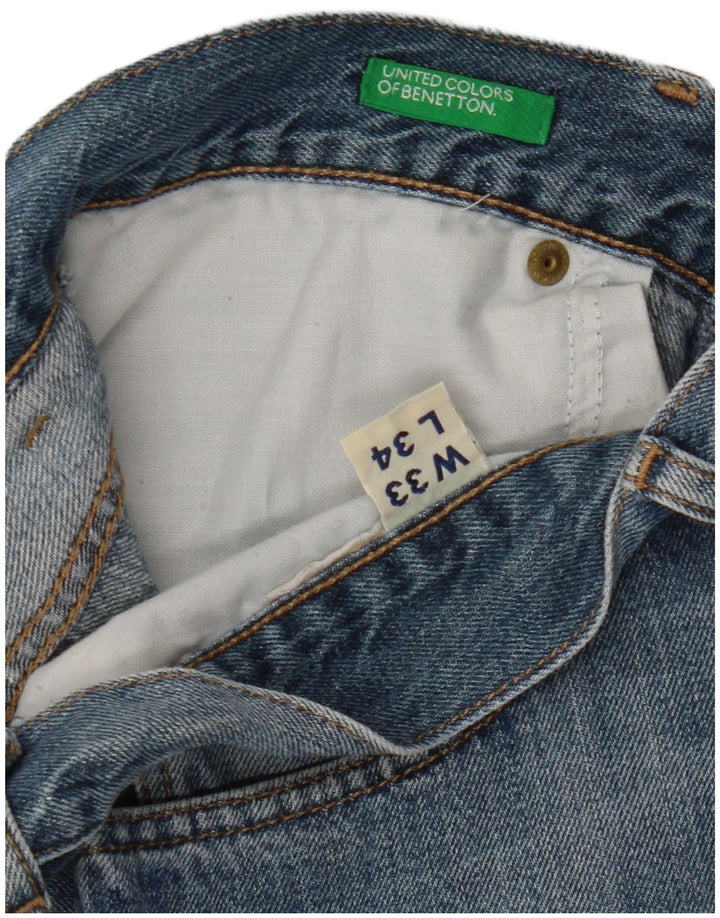 Джинсовые шорты Benetton W33 средние синие