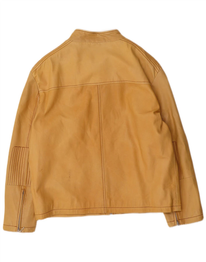Куртка женская кожаная Conbipel IT 54 3XL Желтая