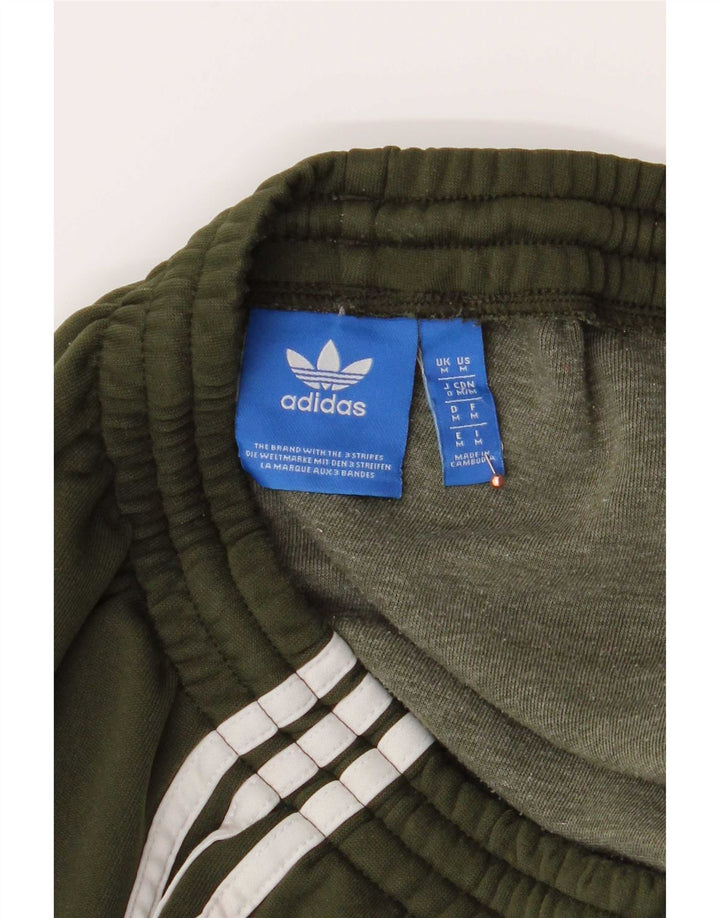 Мужские спортивные брюки Adidas для бега, средний зеленый полиэстер