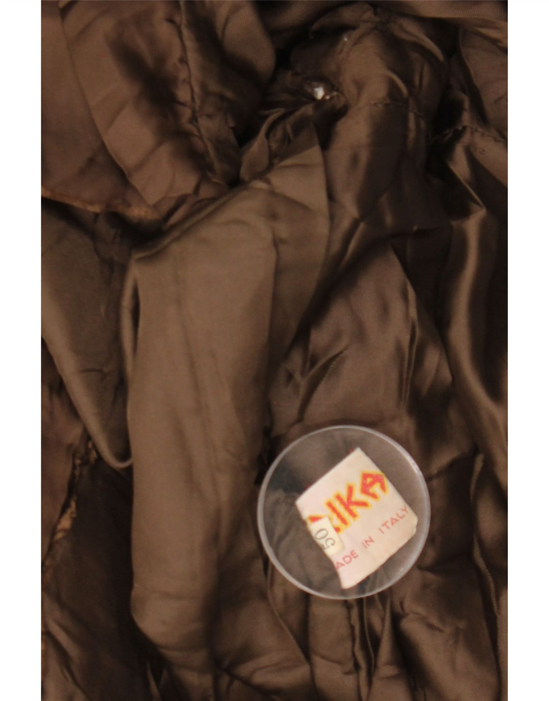 Мужская кожаная куртка в стиле милитари VINTAGE IT 50, большая, коричневая