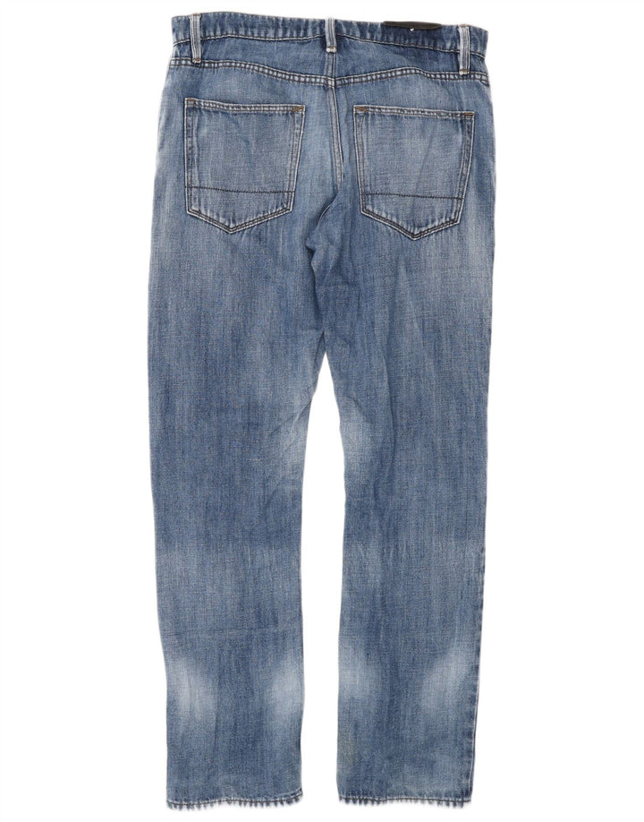 Мужские прямые джинсы Marks & Spencer W32 L31 синие, хлопок