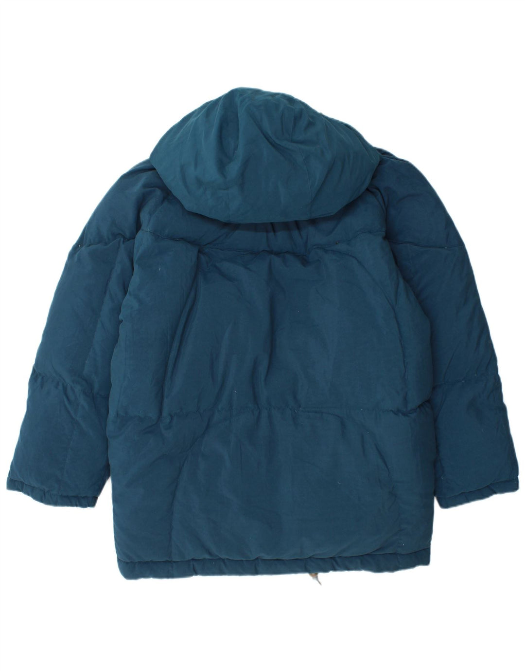 BRUGI Женское пуховое пальто оверсайз с капюшоном IT 44 Средний синий полиэстер