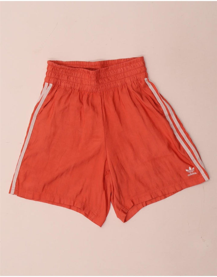 Женские спортивные шорты Adidas UK 10, маленькие оранжевые, полиэстер