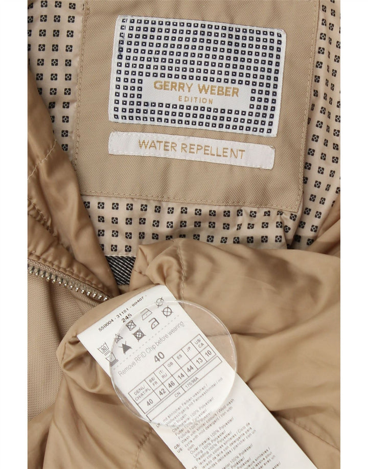 Женский плащ с капюшоном Gerry Weber UK 14, большой, бежевый, полиэстер
