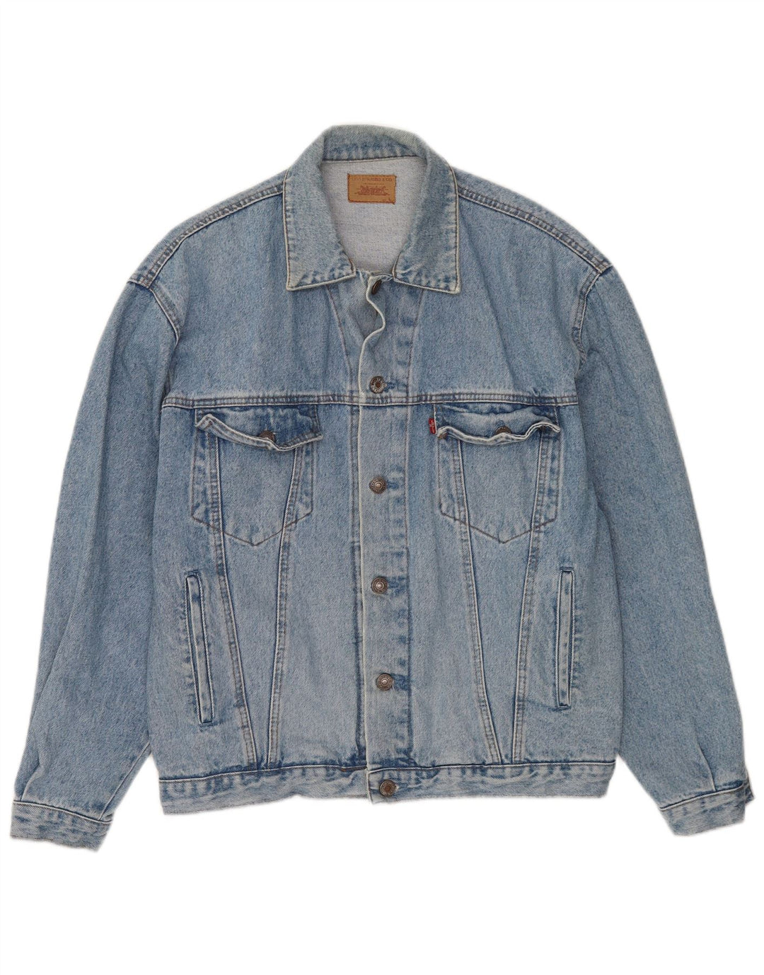 Мужская джинсовая куртка Levi's UK 40, большая синяя
