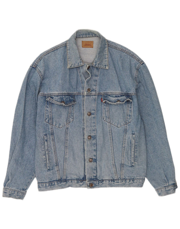 Мужская джинсовая куртка Levi's UK 40, большая синяя