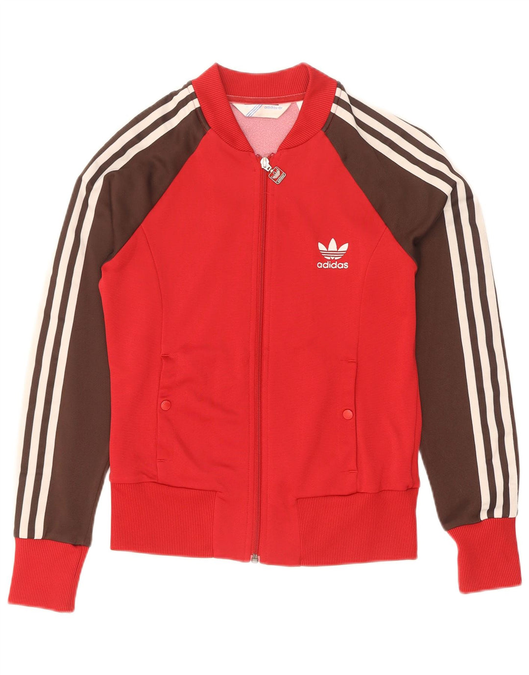 Adidas Женский спортивный костюм Top Jacket IT 38 XS Красный полиамид с цветными блоками