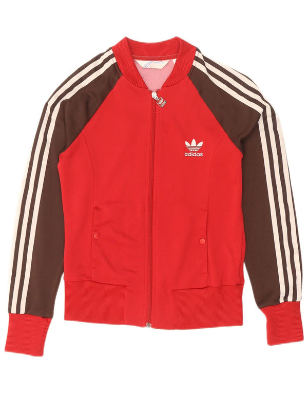 Adidas Женский спортивный костюм Top Jacket IT 38 XS Красный полиамид с цветными блоками