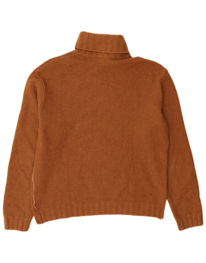 ALVIERO MARTINI Женский джемпер с высоким воротником IT 52 2XL Коричневый Шерсть