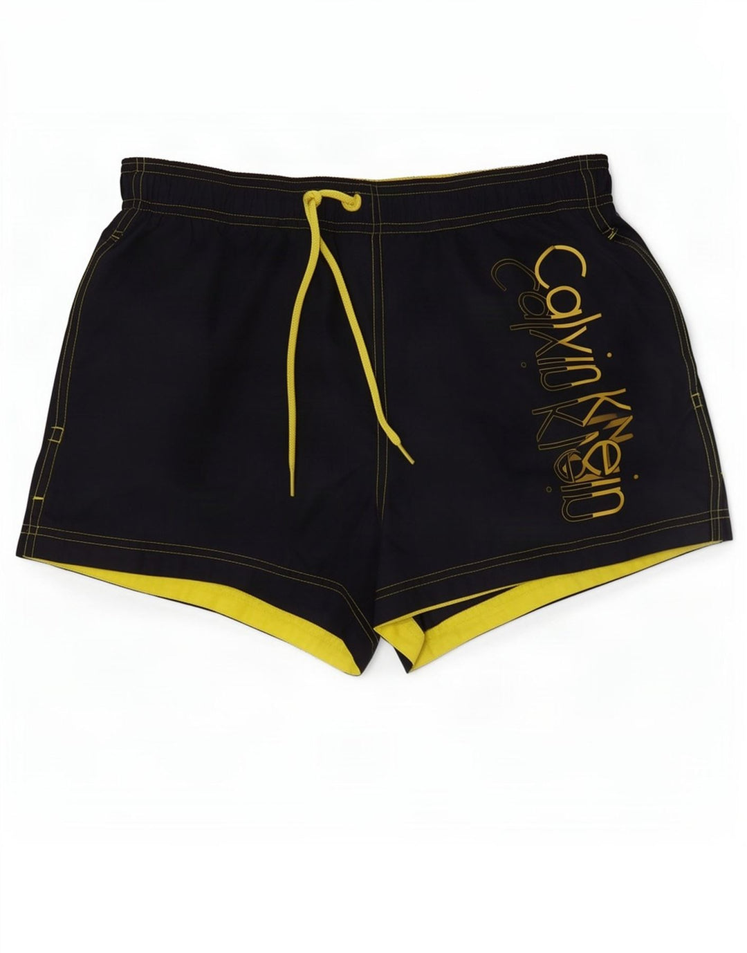 Мужские шорты для плавания с рисунком Calvin Klein, большие темно-синие, полиэстер