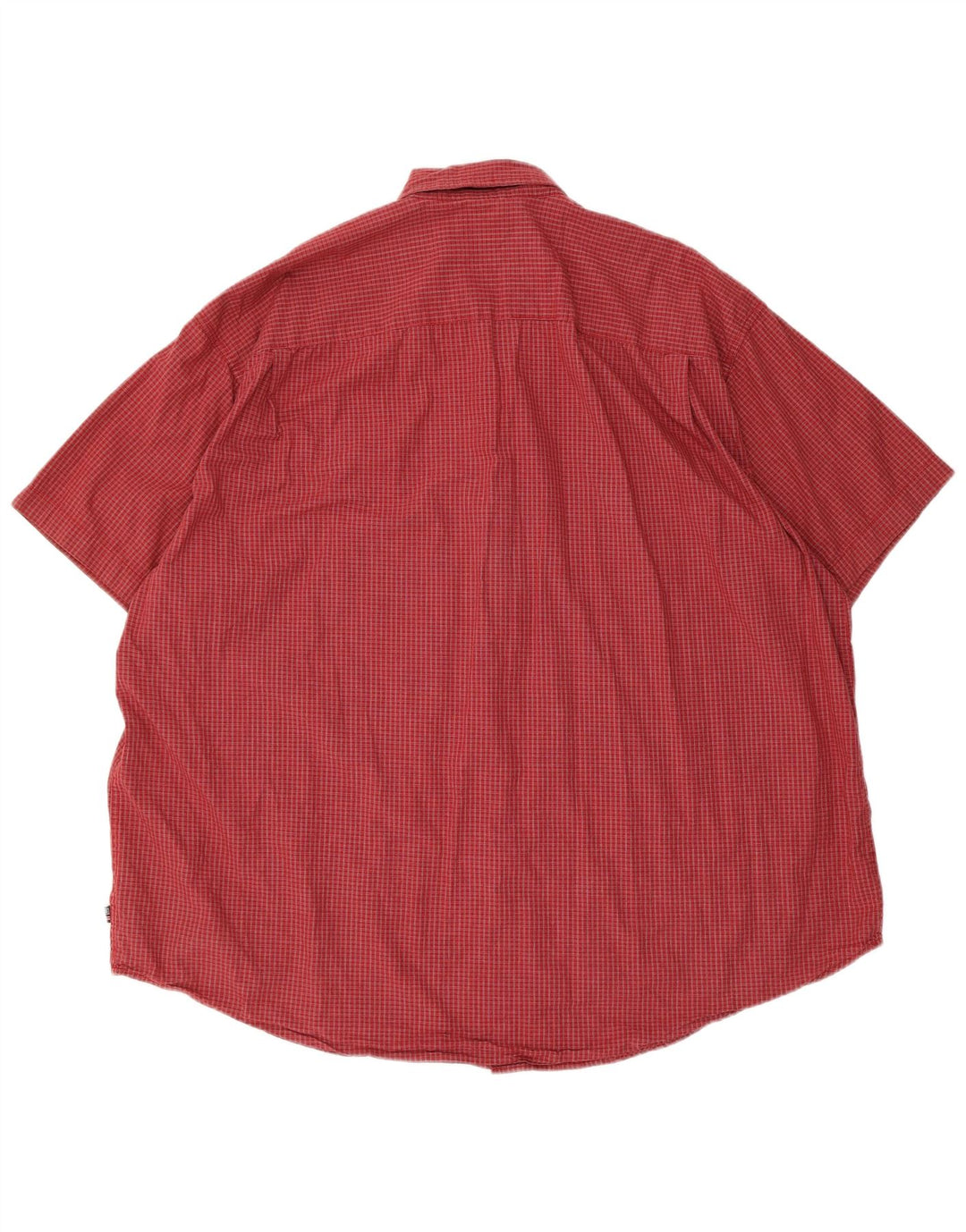Мужская рубашка Wrangler с коротким рукавом 2XL, красная клетка, хлопок