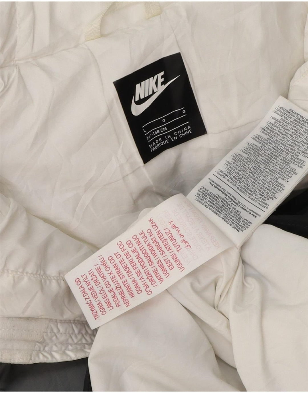 Утепленная куртка с капюшоном Nike для мальчиков 12–13 лет, большая разноцветная цветная блокировка