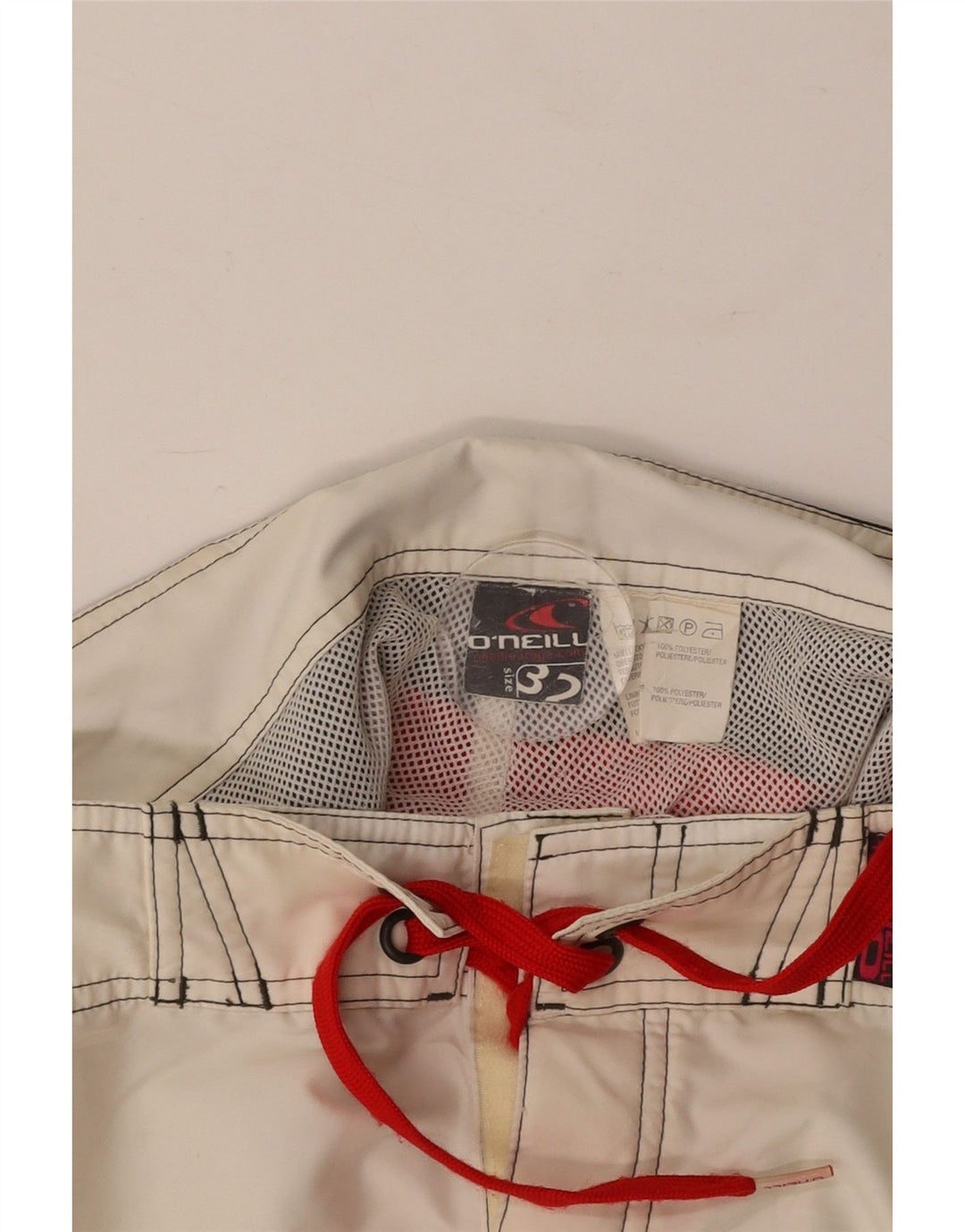 O'NEILL Мужские шорты для плавания с рисунком, средний белый, полиэстер с цветными блоками