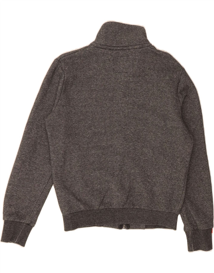 SUPERDRY Mens Tracksuit Top Jacket Small Grey Cotton Vintage Superdry and Second-Hand Superdry from Messina Hembry 