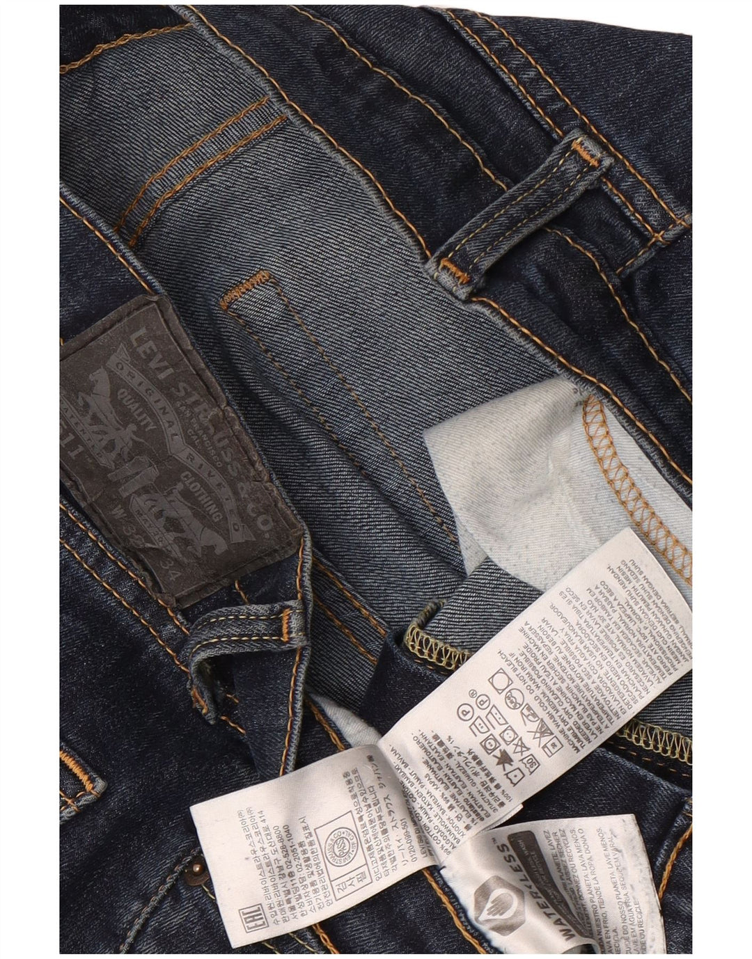 Мужские джинсы Levi's Slim 511 SLIW32 L34 синие, хлопок