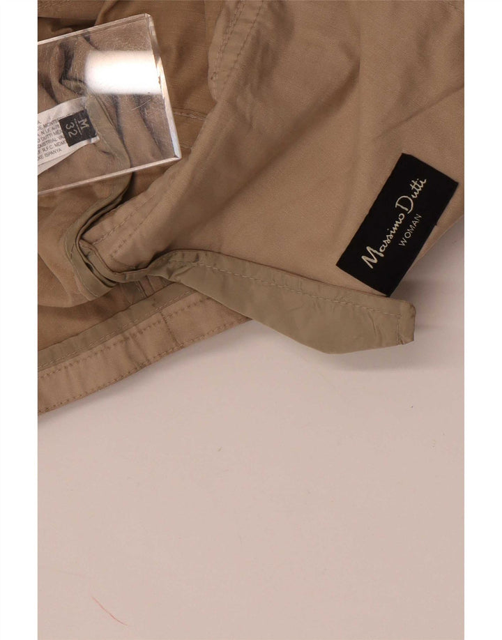 Massimo Dutti Женский Короткий Двубортный Тренч UK 14 Средний Бежевый