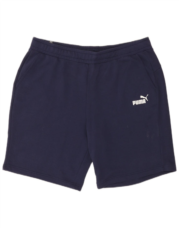 Мужские спортивные шорты Puma 2XL темно-синие, хлопок
