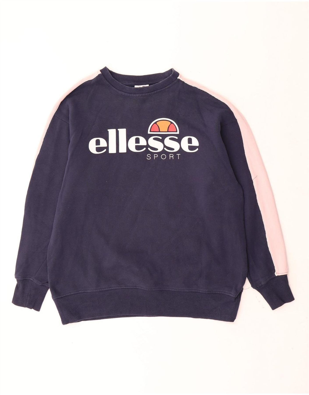 ELLESSE Женский свитер-свитшот оверсайз UK 12 Средний Темно-Синий