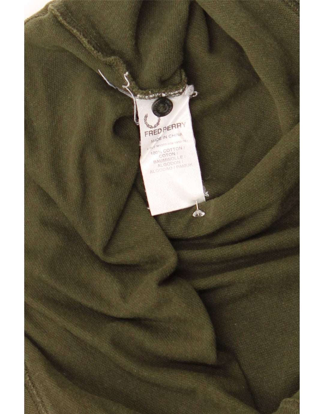 Мужская рубашка-поло Fred Perry, хлопковая полоска цвета хаки, большой размер