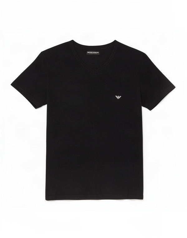 Женская футболка с рисунком Emporio Armani Top UK 14 Medium Black