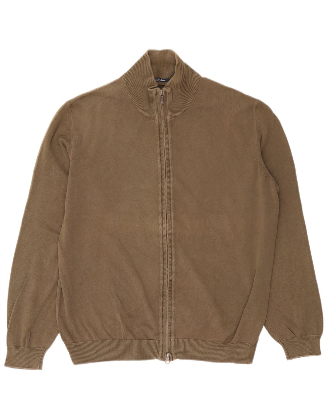 Мужской кардиган Massimo Dutti, большой хлопковый свитер цвета хаки