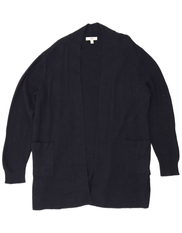 Женский удлиненный открытый кардиган Marks & Spencer UK 20 2XL темно-синий