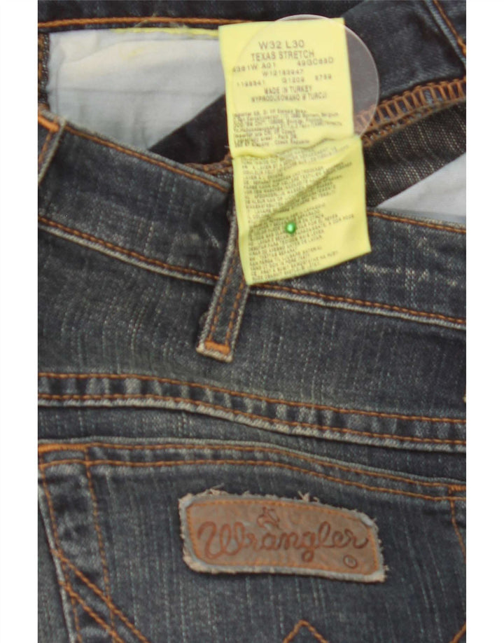 Мужские прямые джинсы Wrangler Texas Stretch W32 L30 темно-синие