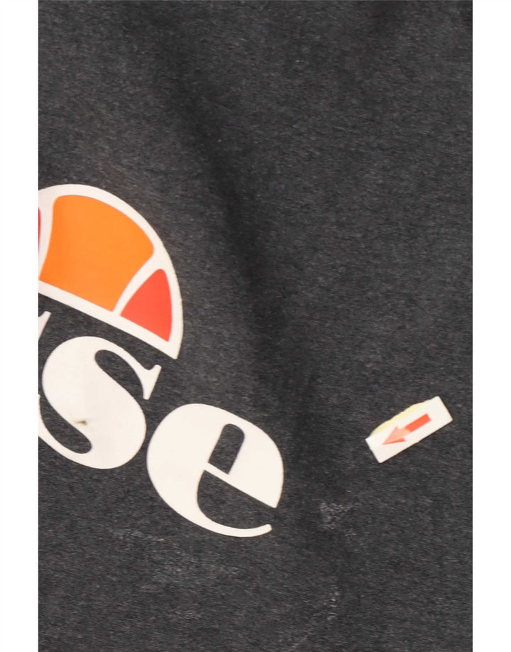 Мужской джемпер с капюшоном Ellesse с рисунком, средний серый, хлопок