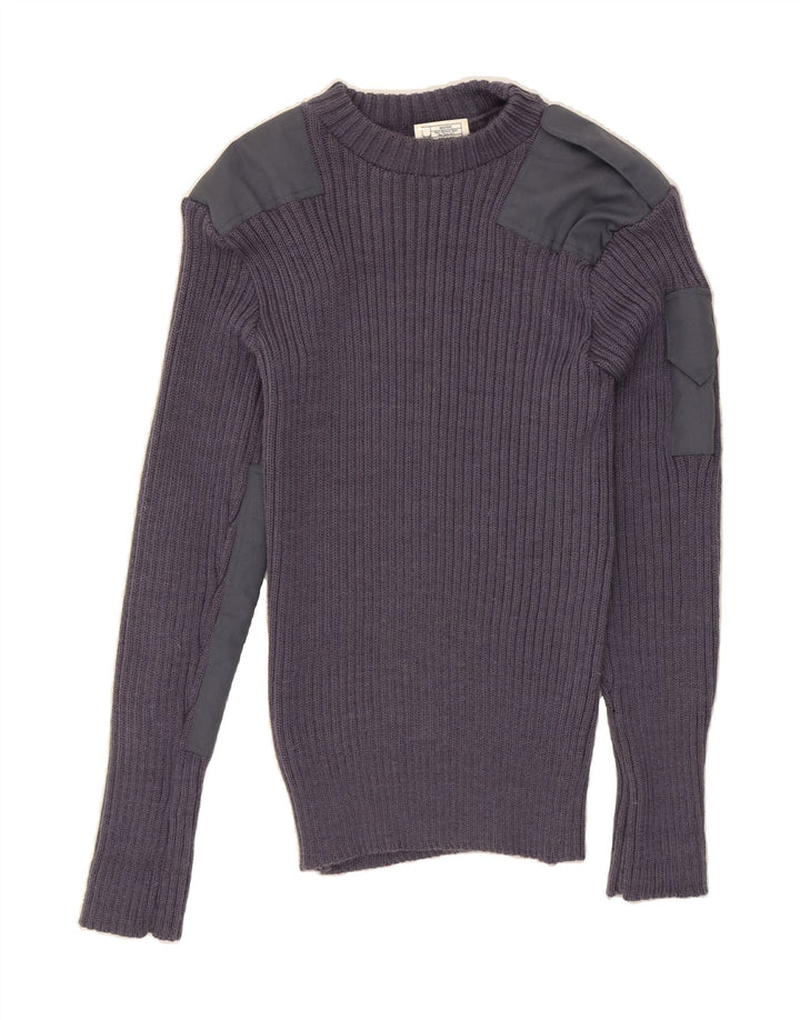 VINTAGE Mens Crew Neck Jumper Sweater Medium Purple Vintage Vintage and Second-Hand Vintage from Messina Hembry 