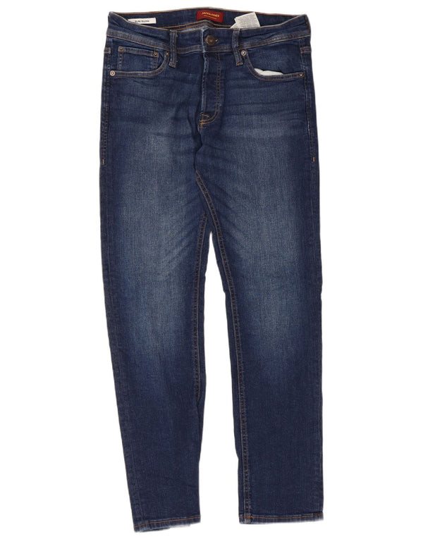 Мужские узкие джинсы Jack & Jones GLENN W32 L30, синий хлопок