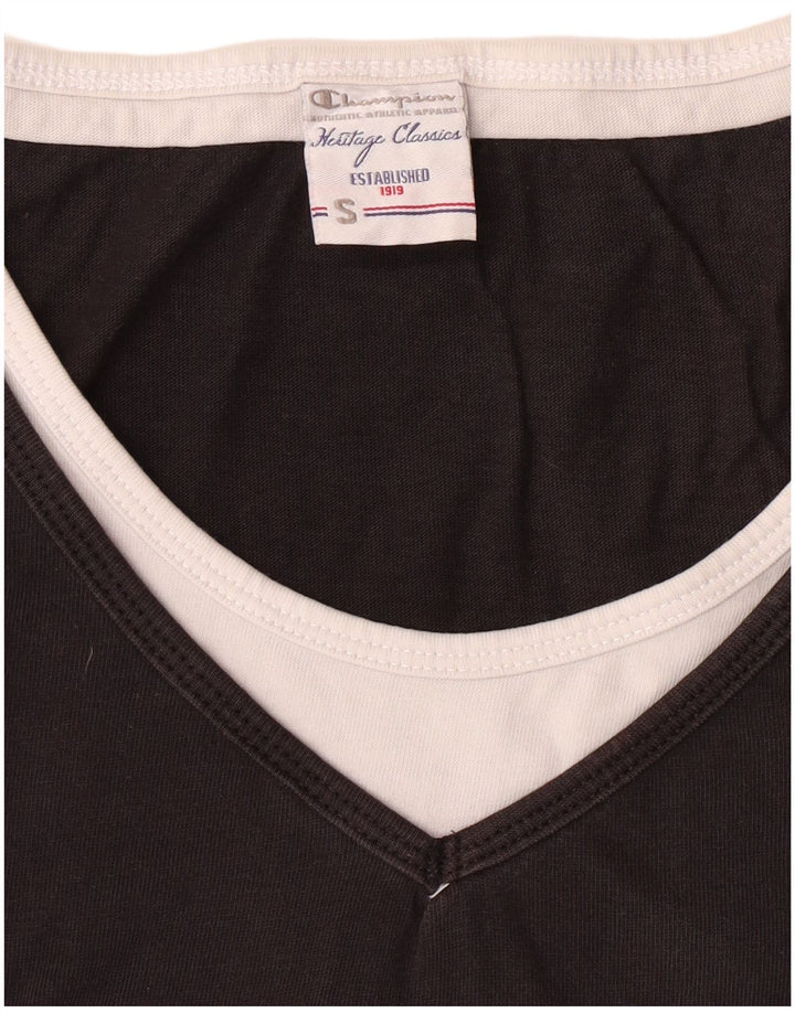 Женская футболка CHAMPION Heritage Classics с рисунком Top UK 10, маленькая черная