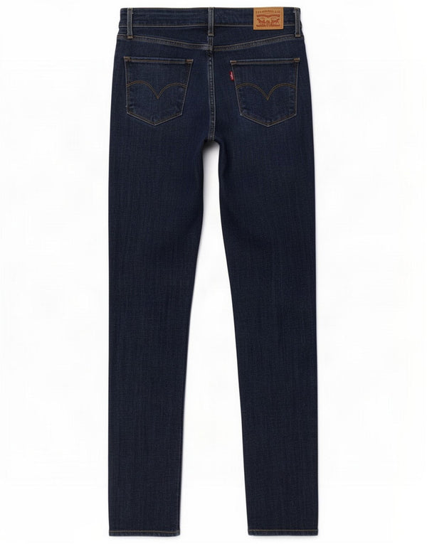 Женские джинсы скинни Levi's 721 с высокой талией W28 L32, синий хлопок