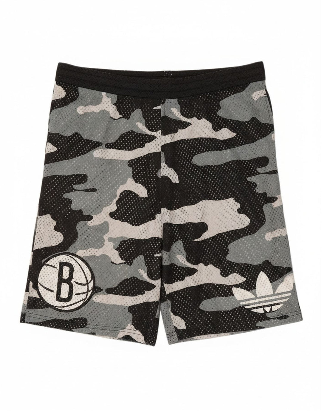 Мужские спортивные шорты Adidas с рисунком, средний черный камуфляжный полиэстер