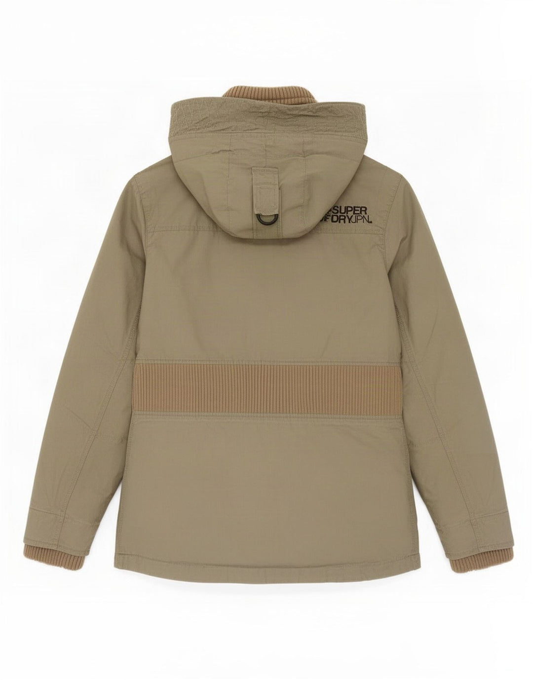 Женская парка Superdry с капюшоном UK 12, средний цвет хаки, хлопок