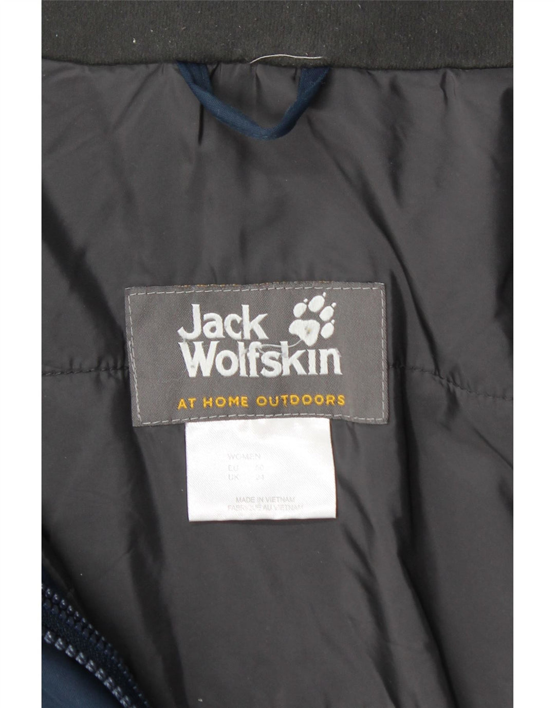 JACK WOLFSKIN Женская ветровка с капюшоном UK 24 4XL Темно-синий