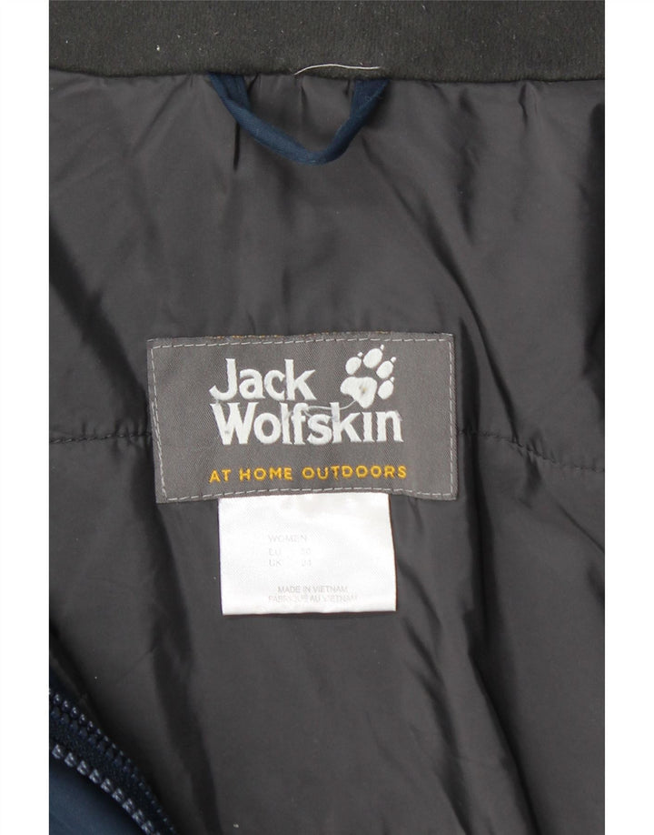 JACK WOLFSKIN Женская ветровка с капюшоном UK 24 4XL Темно-синий