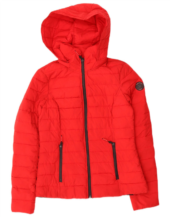 Женская утепленная куртка Nautica с капюшоном UK 6 XS, красный полиэстер