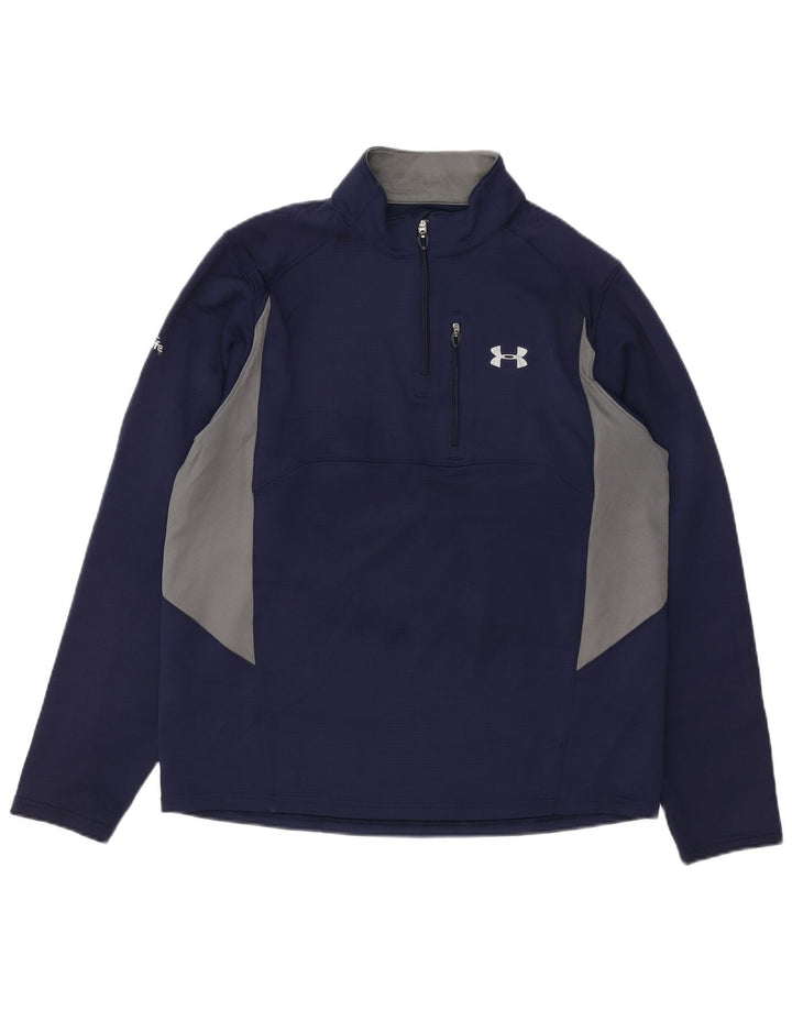 Мужской всесезонный пуловер UNDER ARMOR, спортивный костюм, большой темно-синий