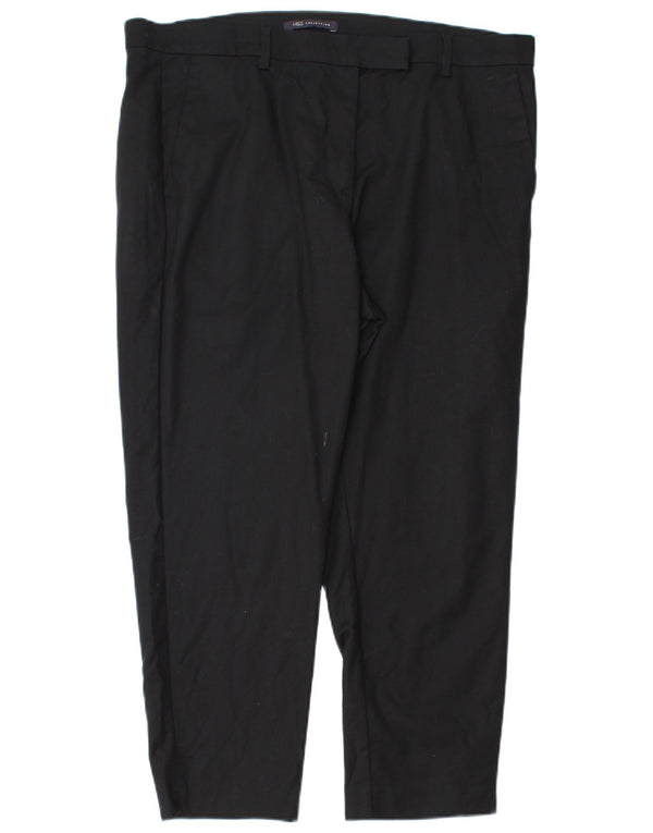 Женские укороченные брюки Marks & Spencer UK 18 XL W38 L25, черный хлопок